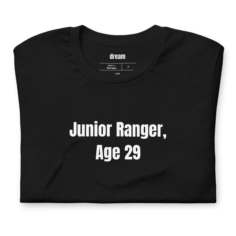 Junior Ranger, Age 29 - National Park Nerds t-shirt