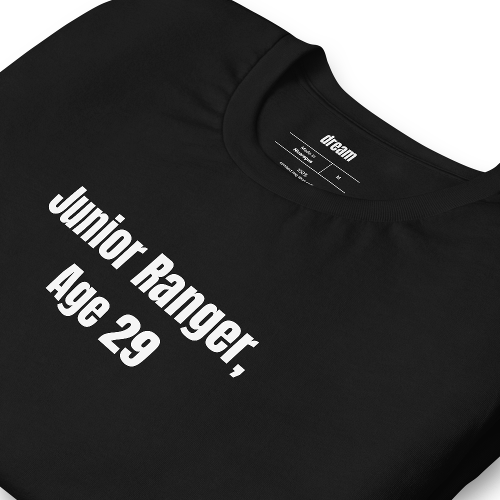 Junior Ranger, Age 29 - National Park Nerds t-shirt