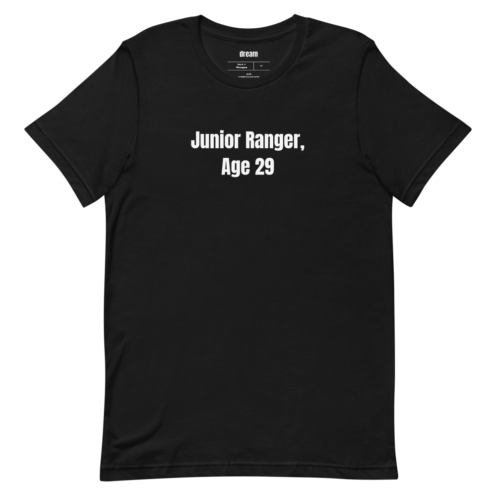 Junior Ranger, Age 29 - National Park Nerds t-shirt