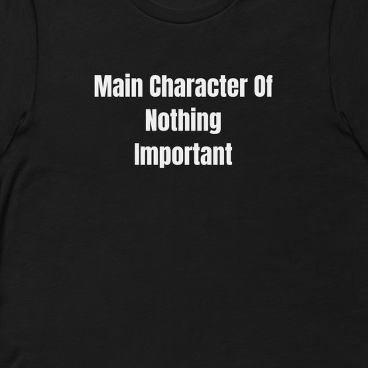 Main Character Of Nothing Important - Feral Self-Care t-shirt