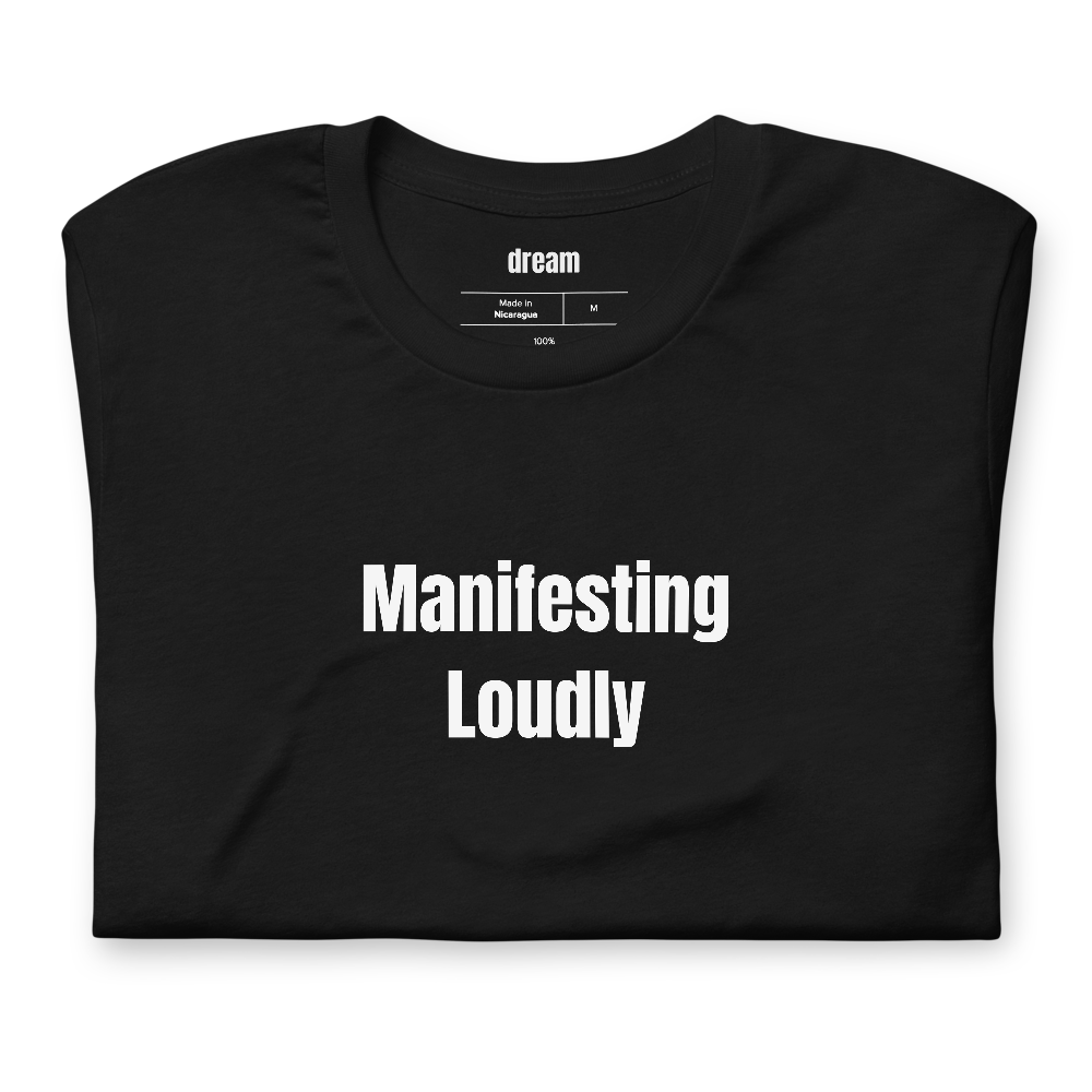 Manifesting Loudly - Manifestation Girlies t-shirt