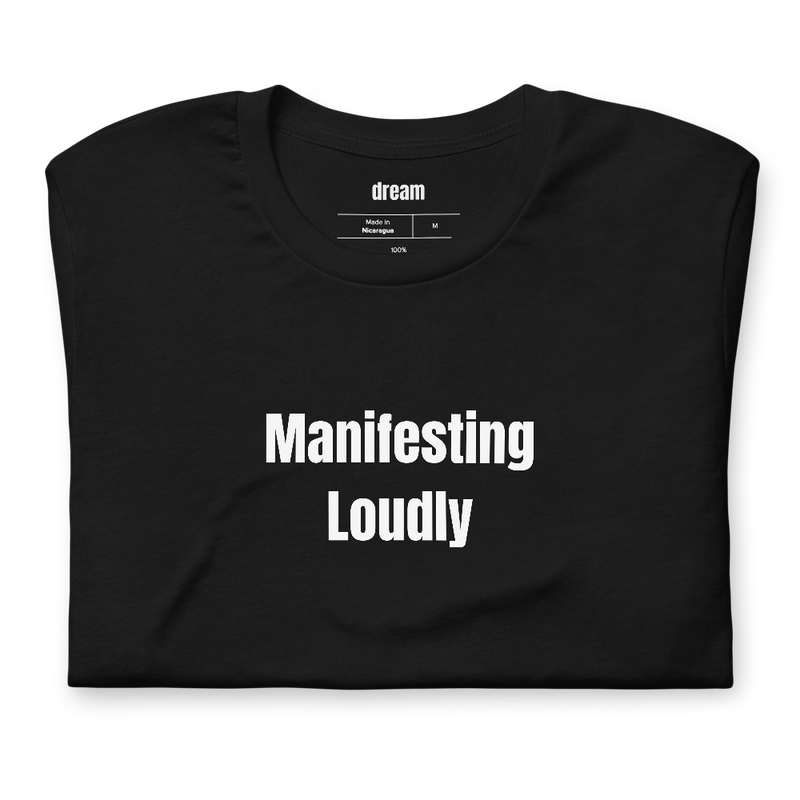 Manifesting Loudly - Manifestation Girlies t-shirt