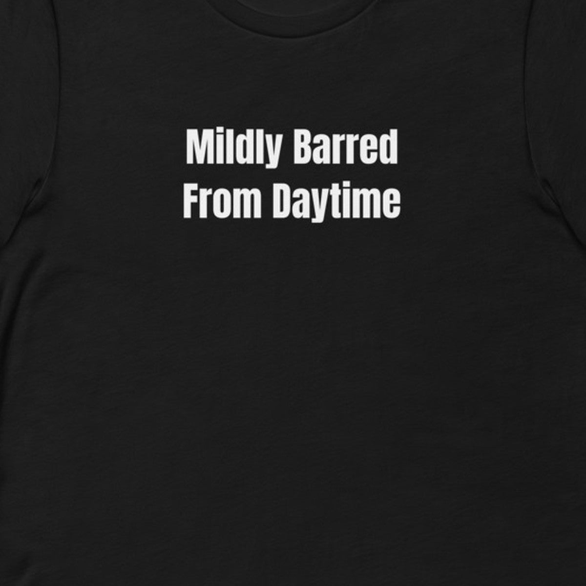Mildly Barred From Daytime - Night Shift Delinquents t-shirt