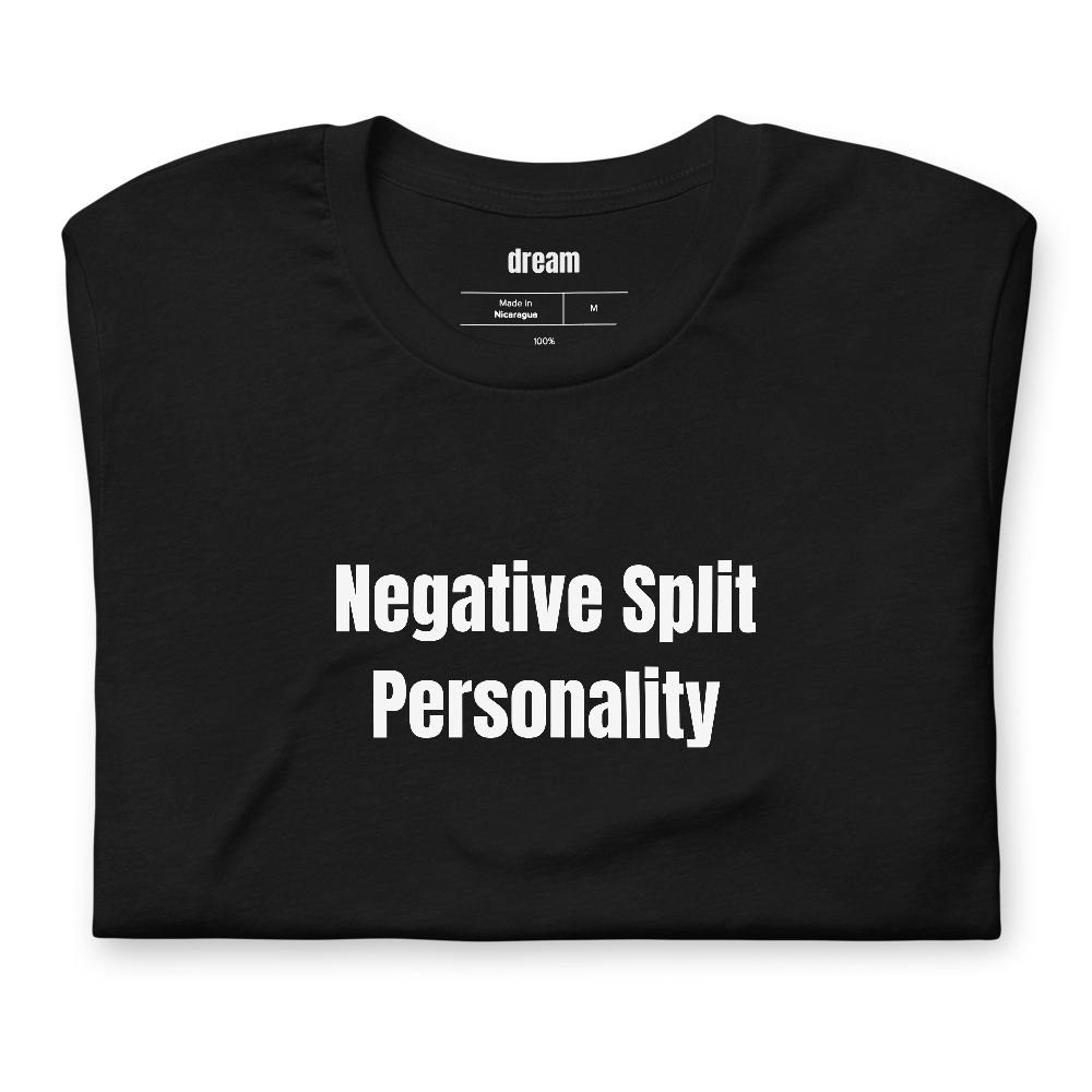 Negative Split Personality - Running t-shirt