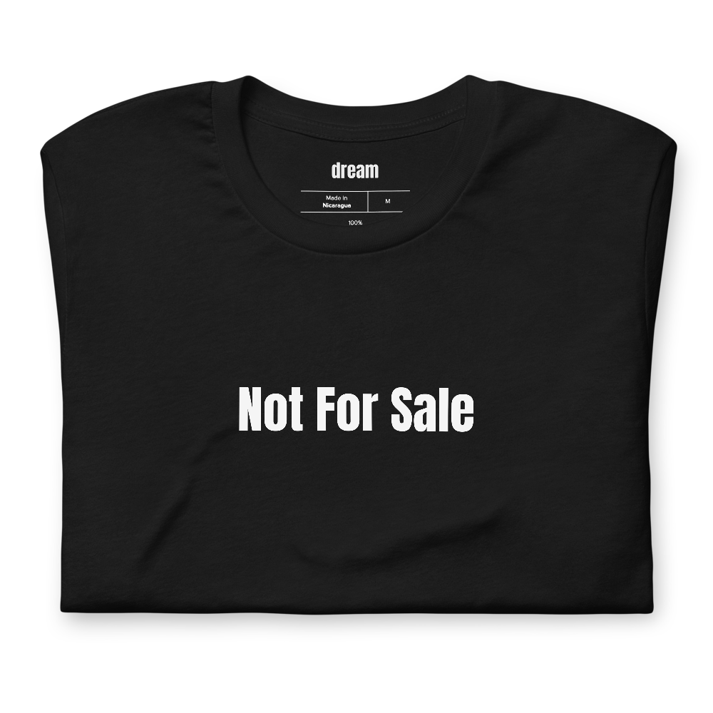 Not For Sale