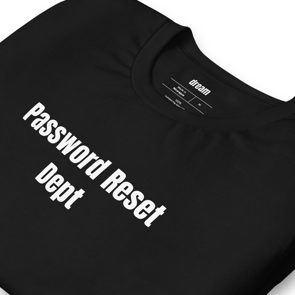 Password Reset Dept