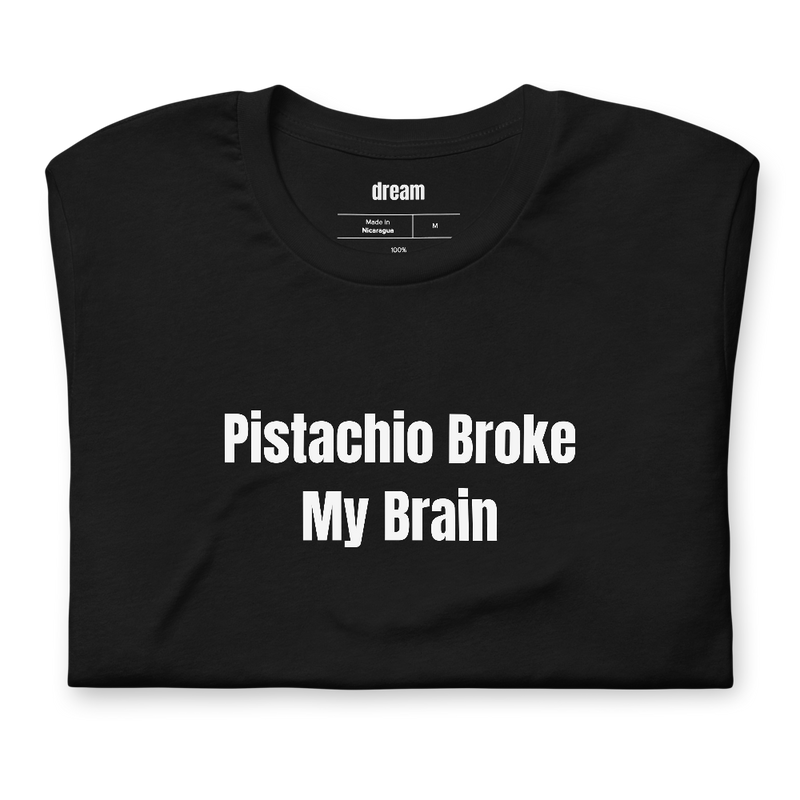 Pistachio Broke My Brain - Dubai Chocolate Craze t-shirt