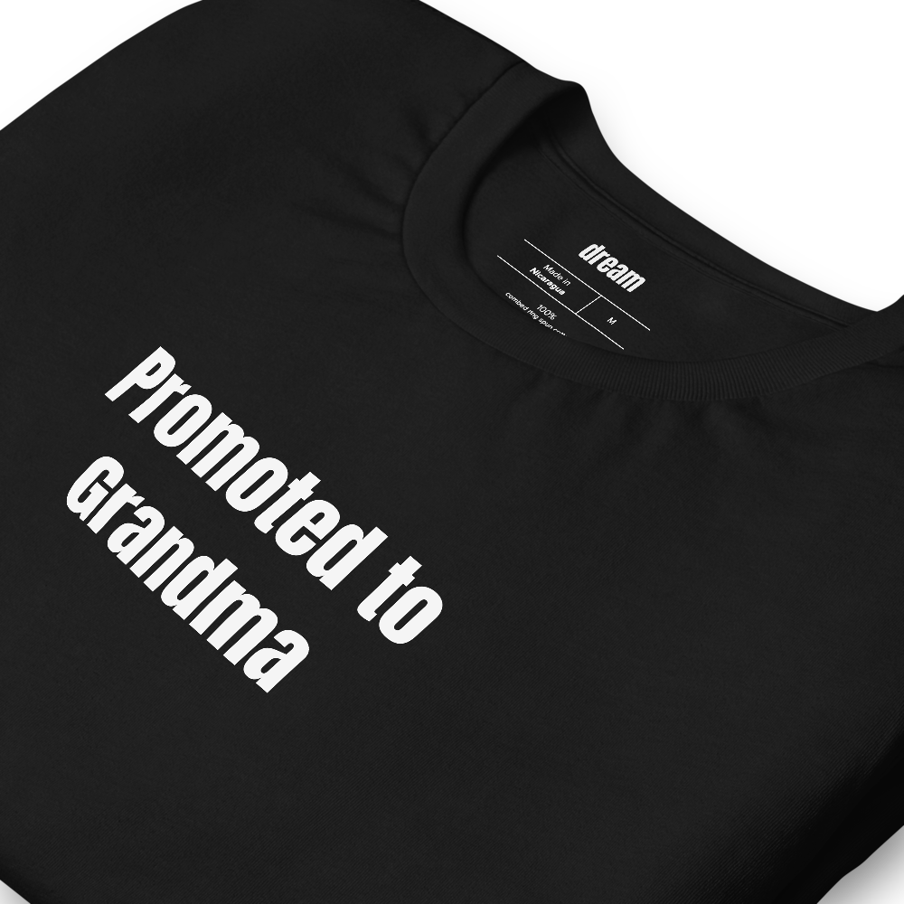 Promoted to Grandma - Grandparents t-shirt