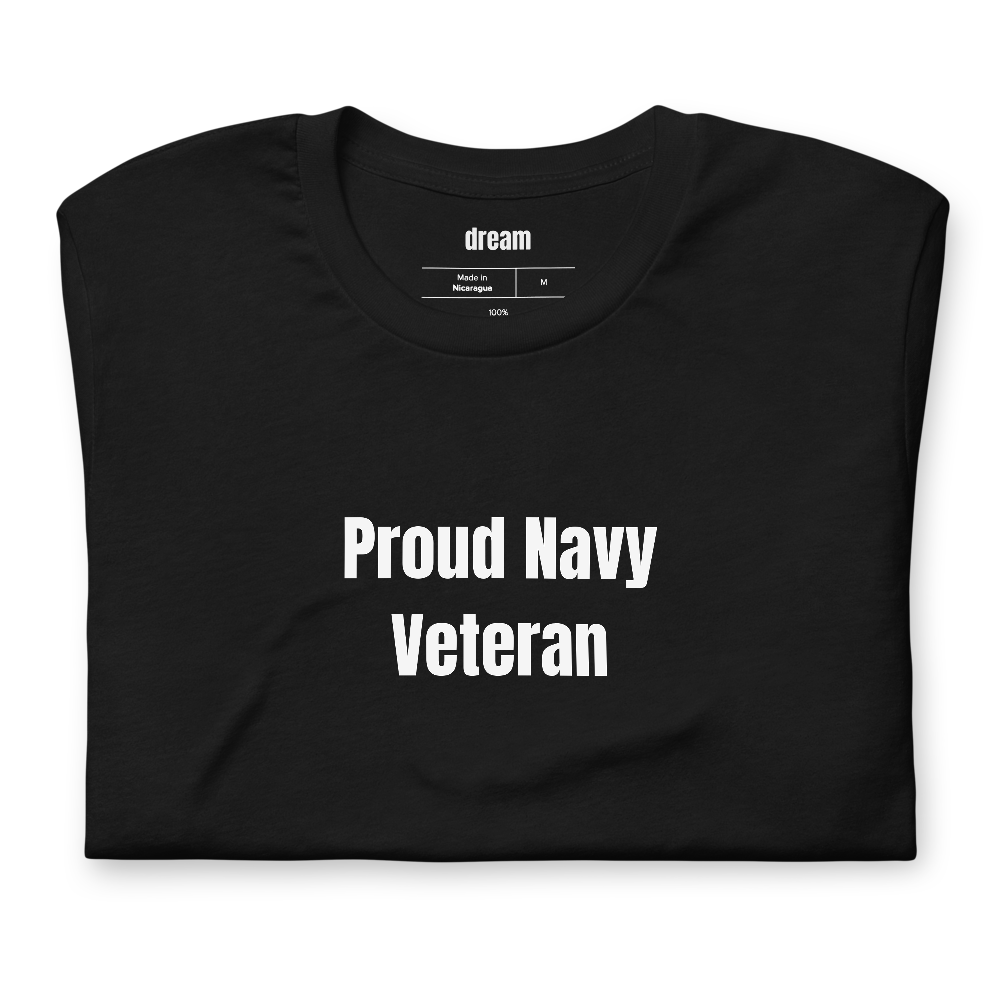 Proud Navy Veteran - Veteran Pride t-shirt