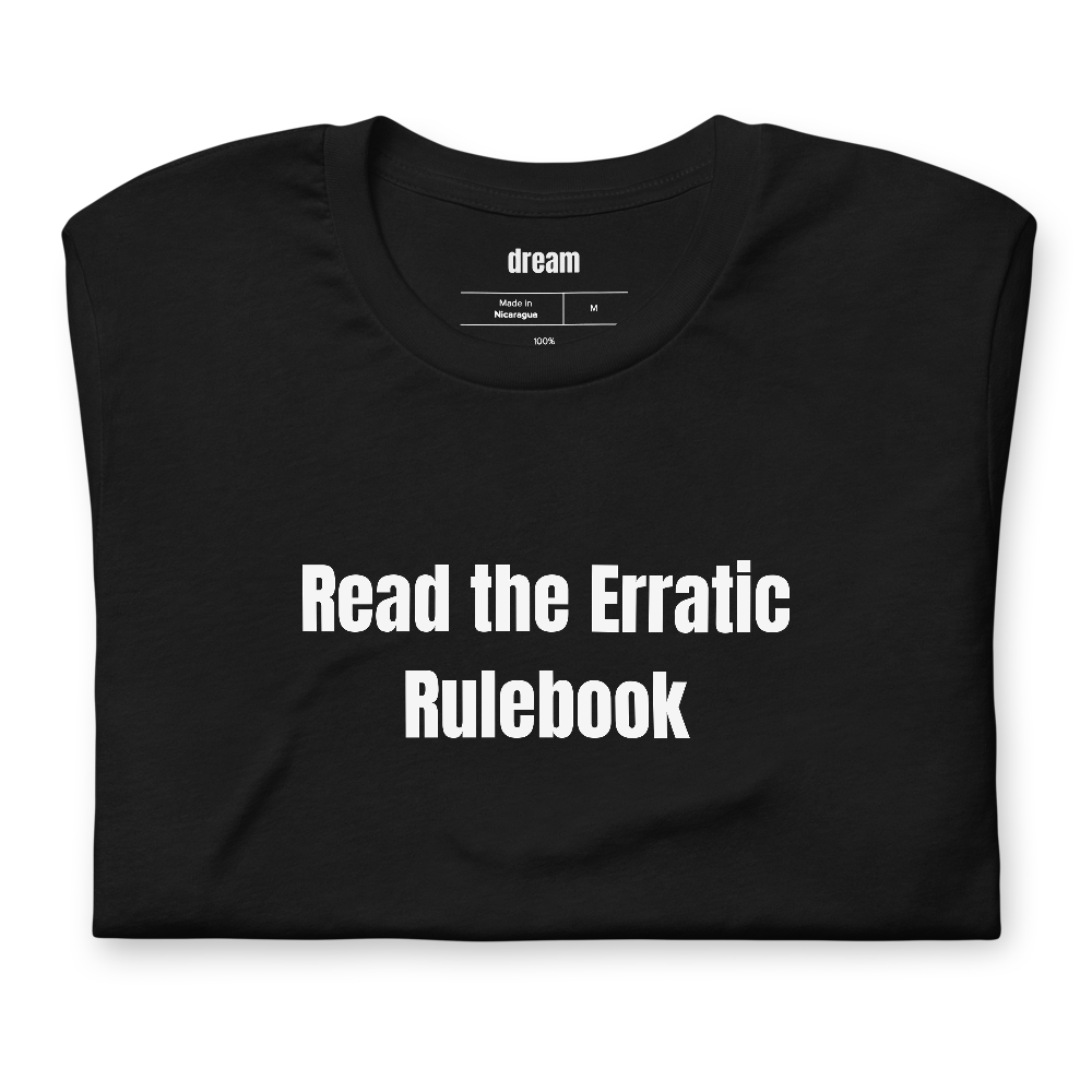 Read the Erratic Rulebook