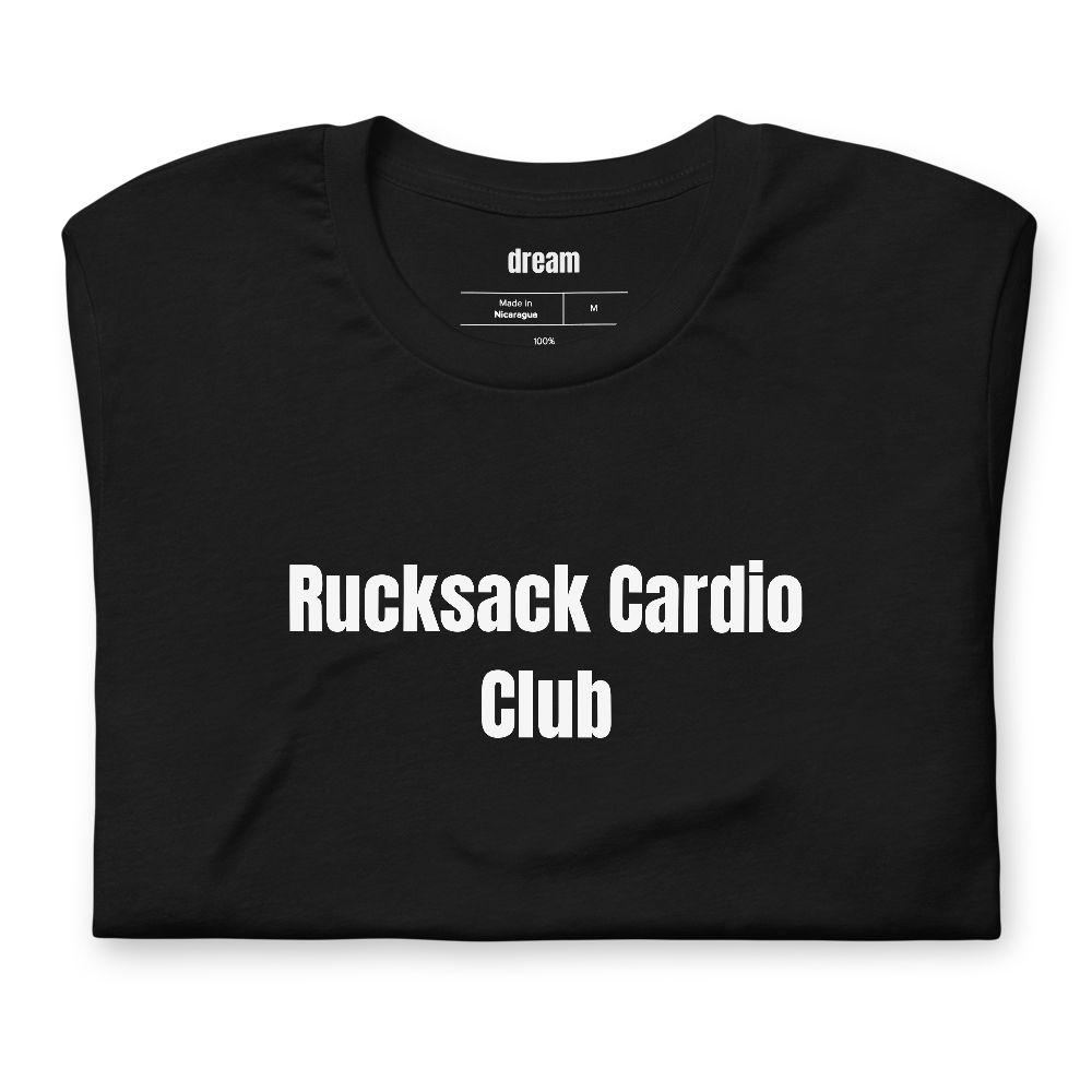 Rucksack Cardio Club - Rucking Movement t-shirt