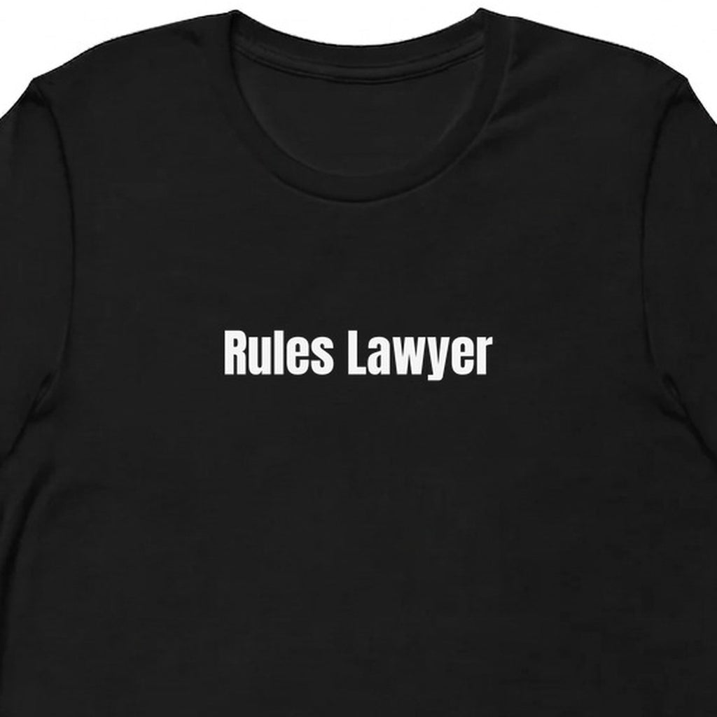Rules Lawyer - Competitive Board Gamer t-shirt