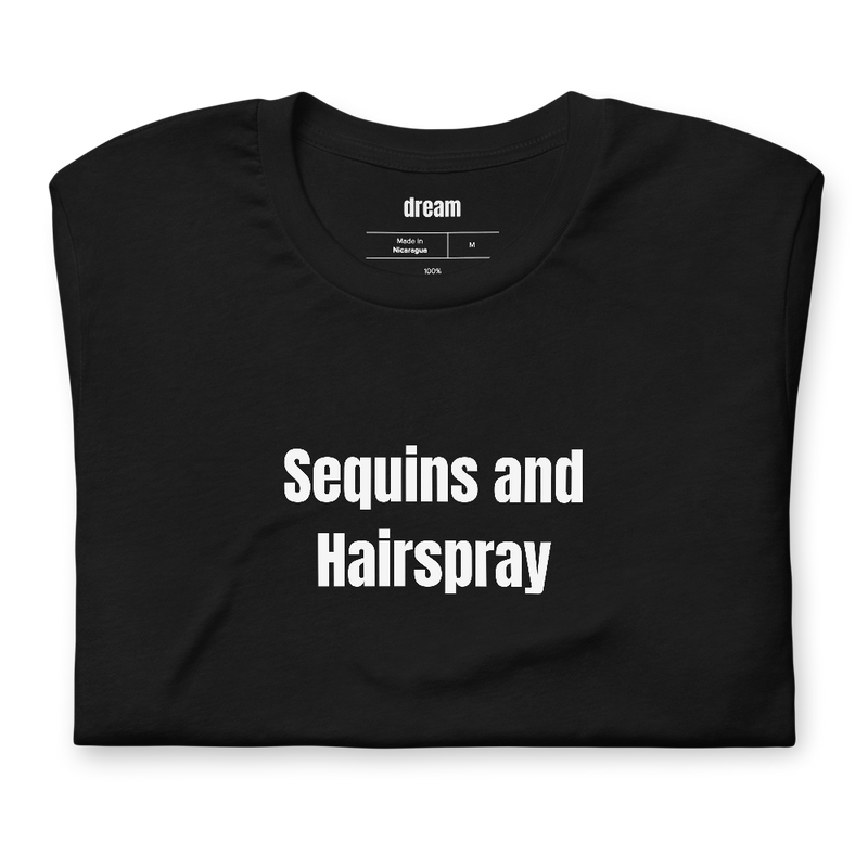 Sequins and Hairspray - Dance Families t-shirt