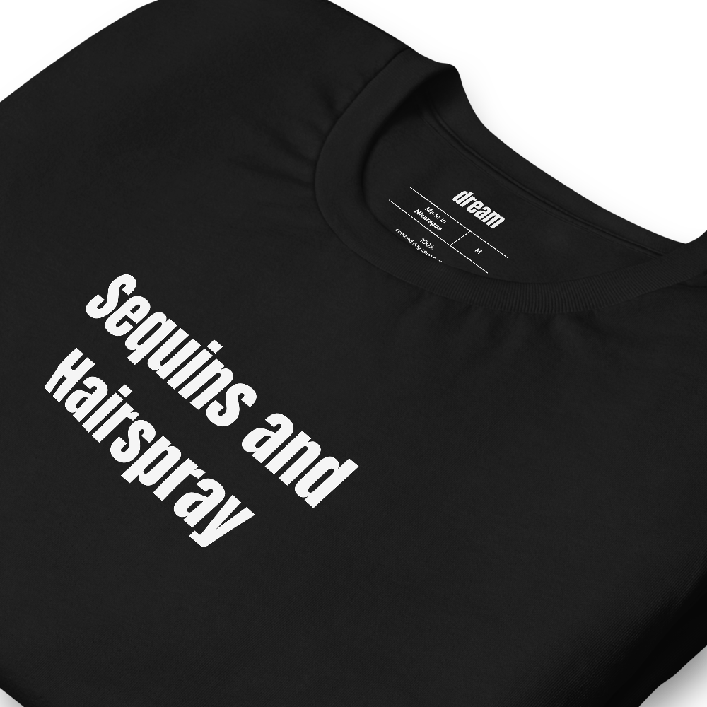 Sequins and Hairspray - Dance Families t-shirt