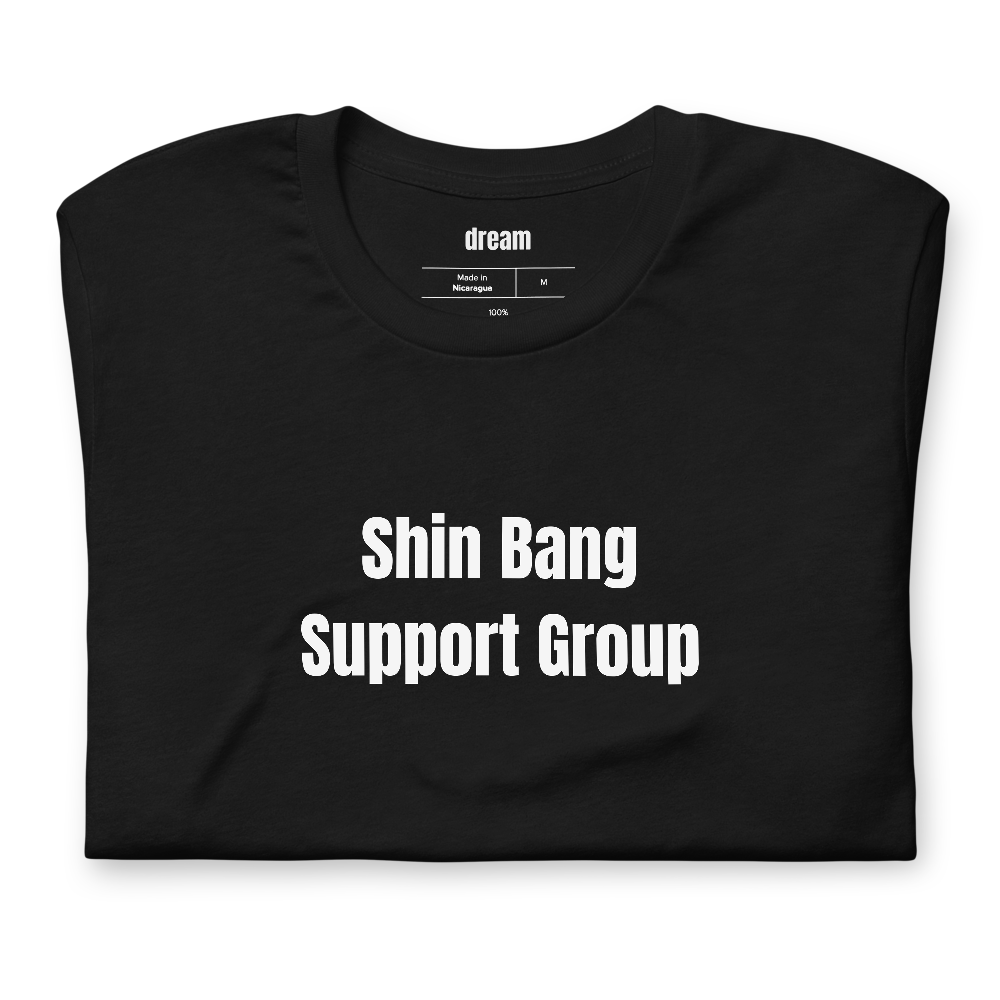 Shin Bang Support Group - Unassigned t-shirt