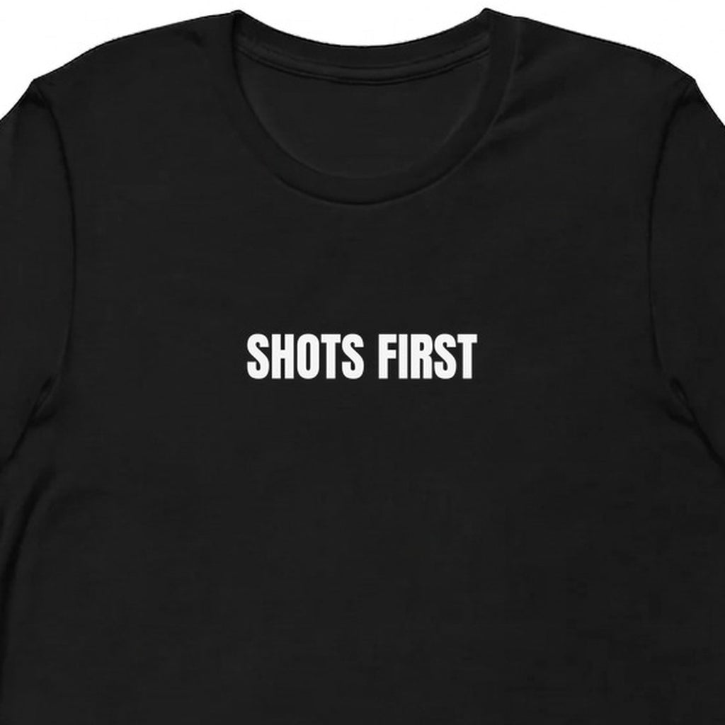 SHOTS FIRST - Perpetually Caffeinated t-shirt