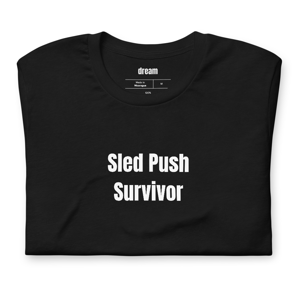 Sled Push Survivor - Hyrox Diehards t-shirt