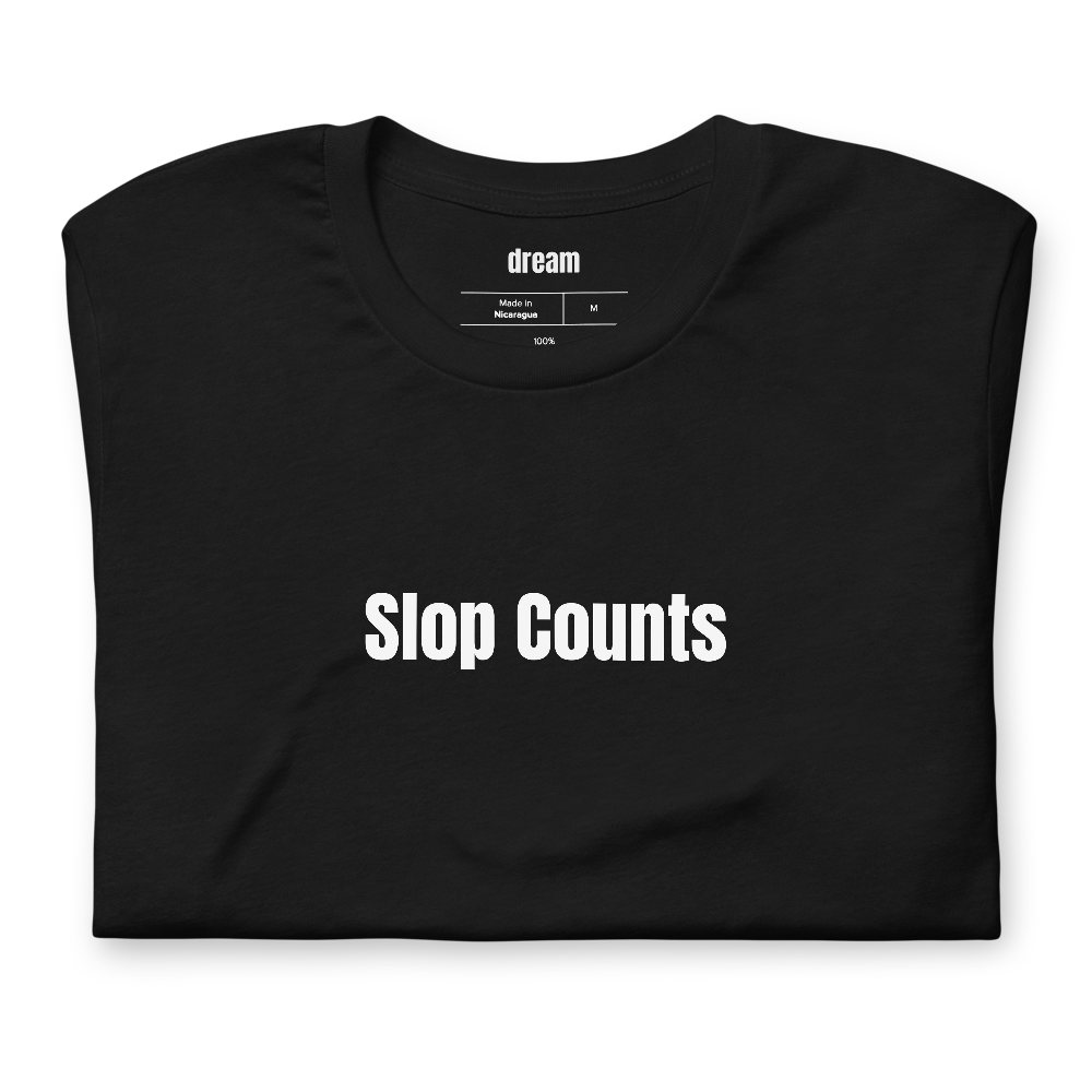 Slop Counts - Pool Hall t-shirt