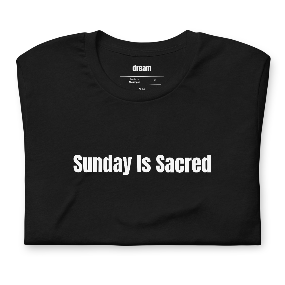 Sunday Is Sacred - Football Sunday t-shirt