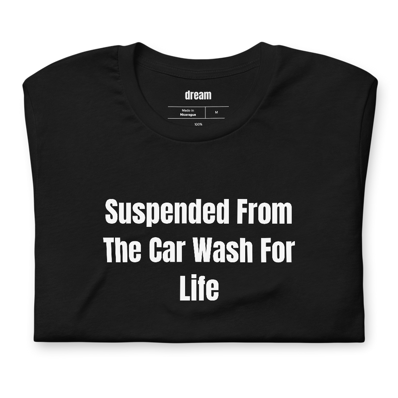 Suspended From The Car Wash For Life