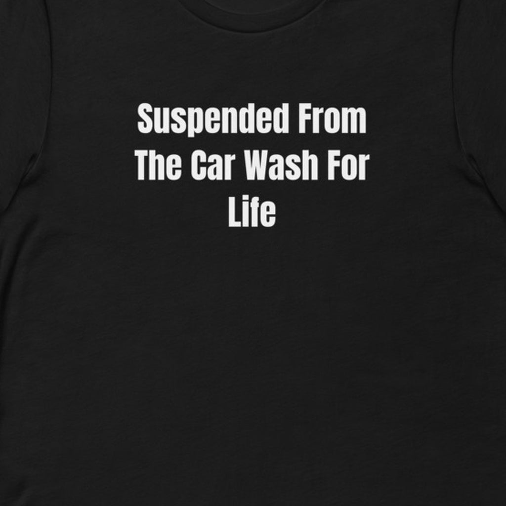 Suspended From The Car Wash For Life - Gas Station Aesthetic t-shirt