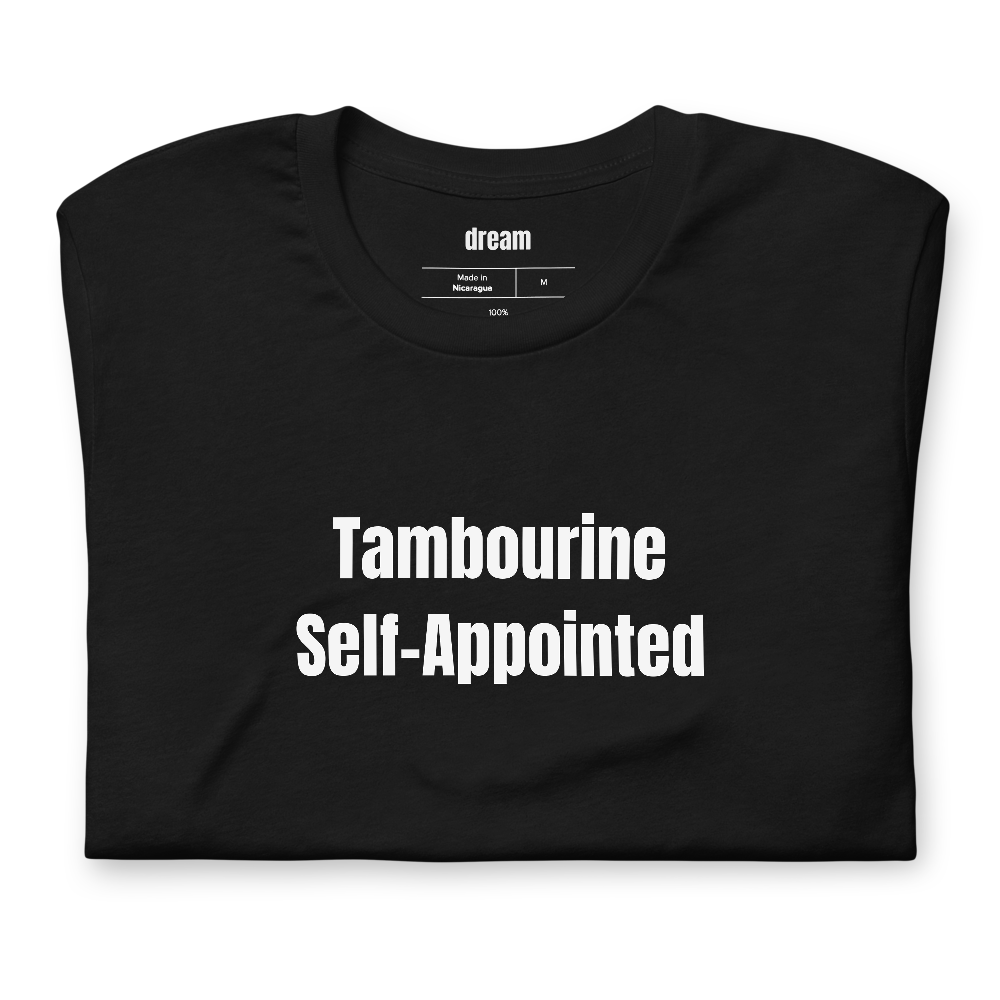 Tambourine Self-Appointed - Karaoke Regulars t-shirt