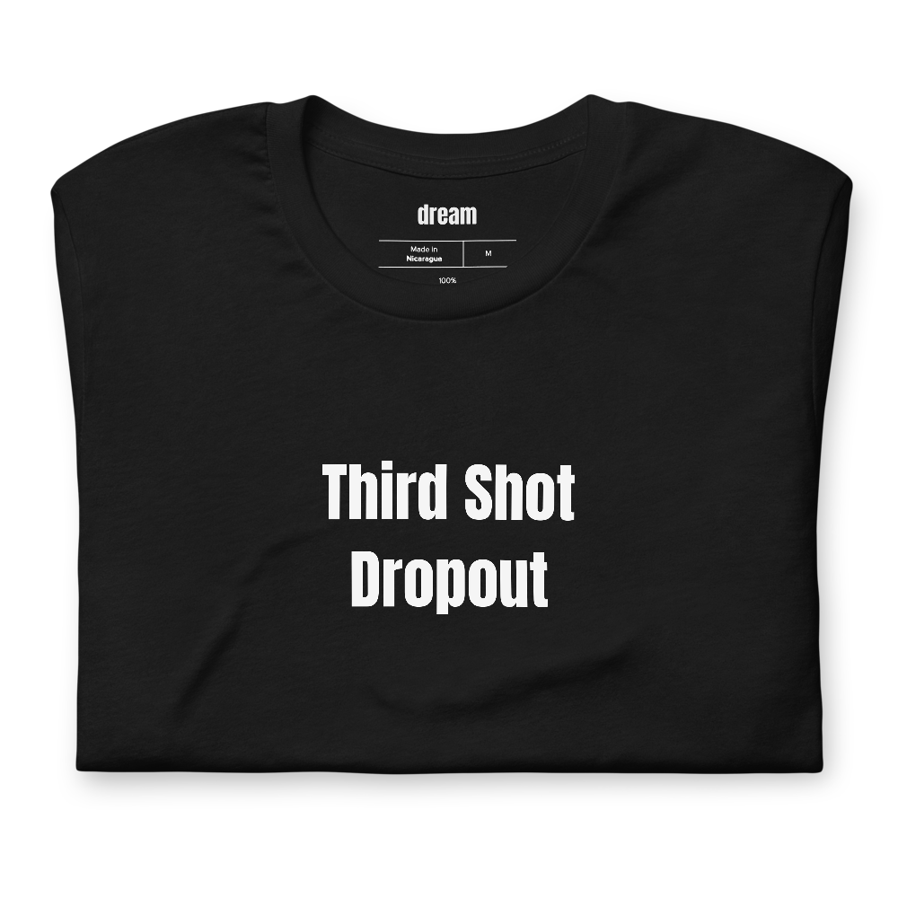 Third Shot Dropout - Pickleball Player Pride t-shirt