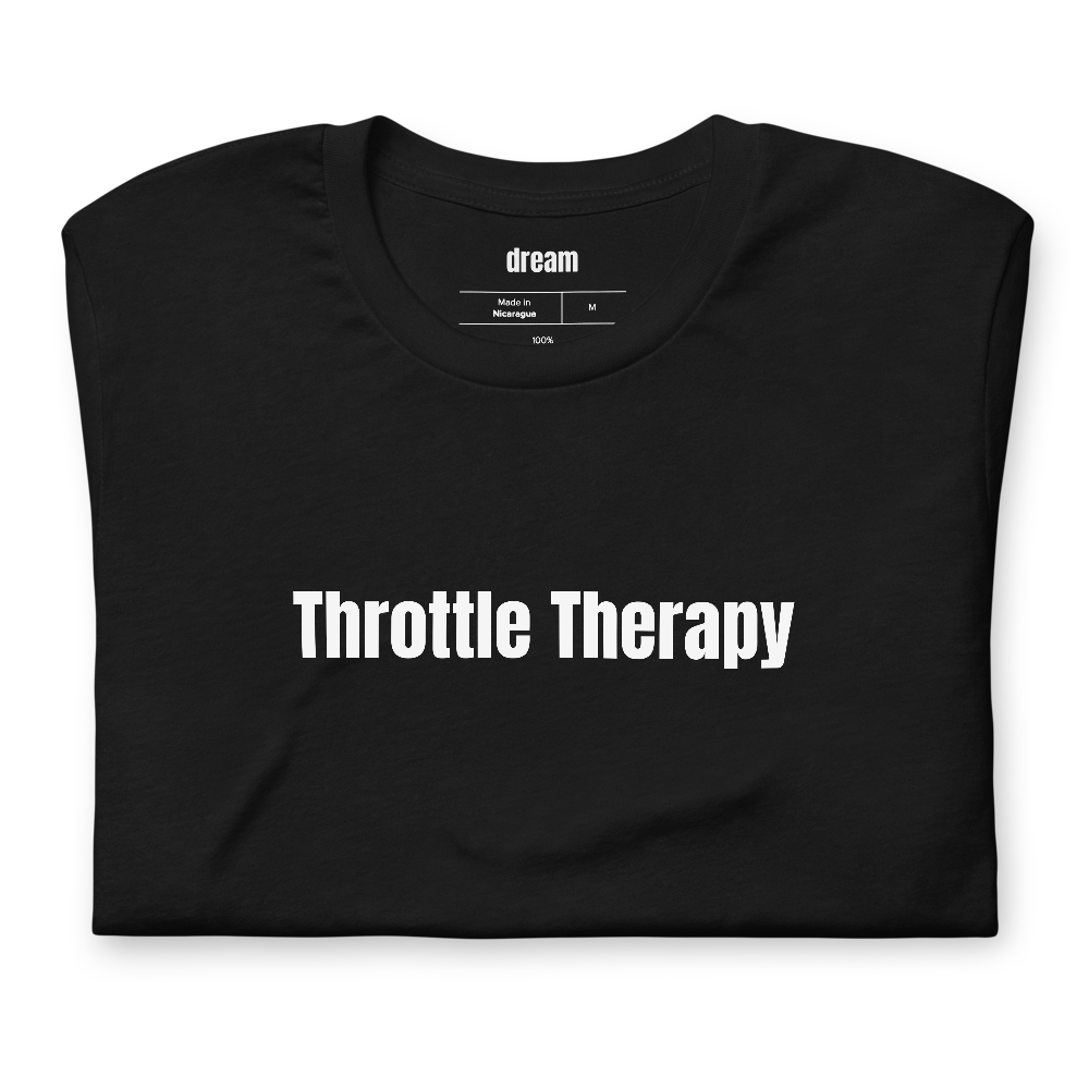 Throttle Therapy - Motorcycle Rider t-shirt