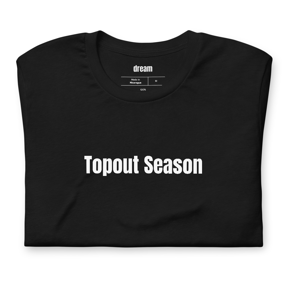 Topout Season - Rock Climbing t-shirt