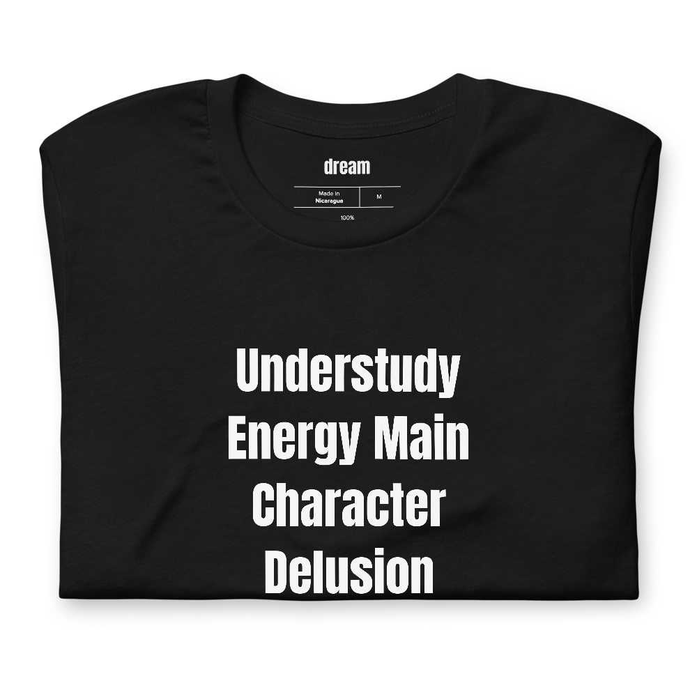 Understudy Energy Main Character Delusion - Community Theater Kids t-shirt