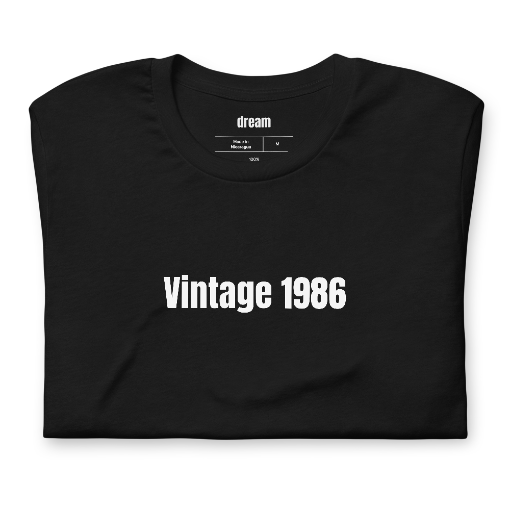 Vintage 1986 - Milestone Birthdays t-shirt