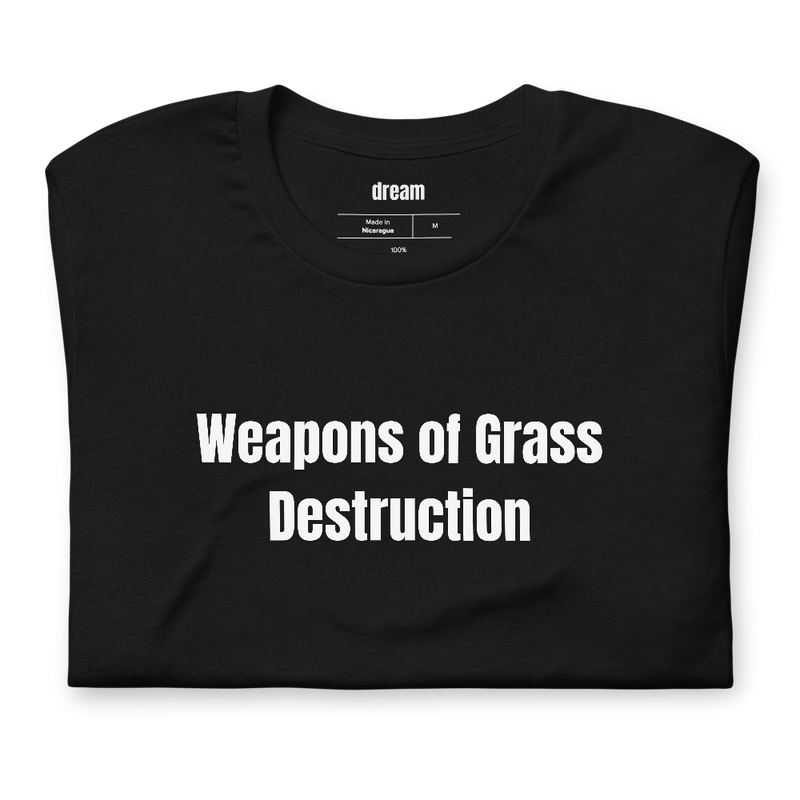 Weapons of Grass Destruction - Golf t-shirt