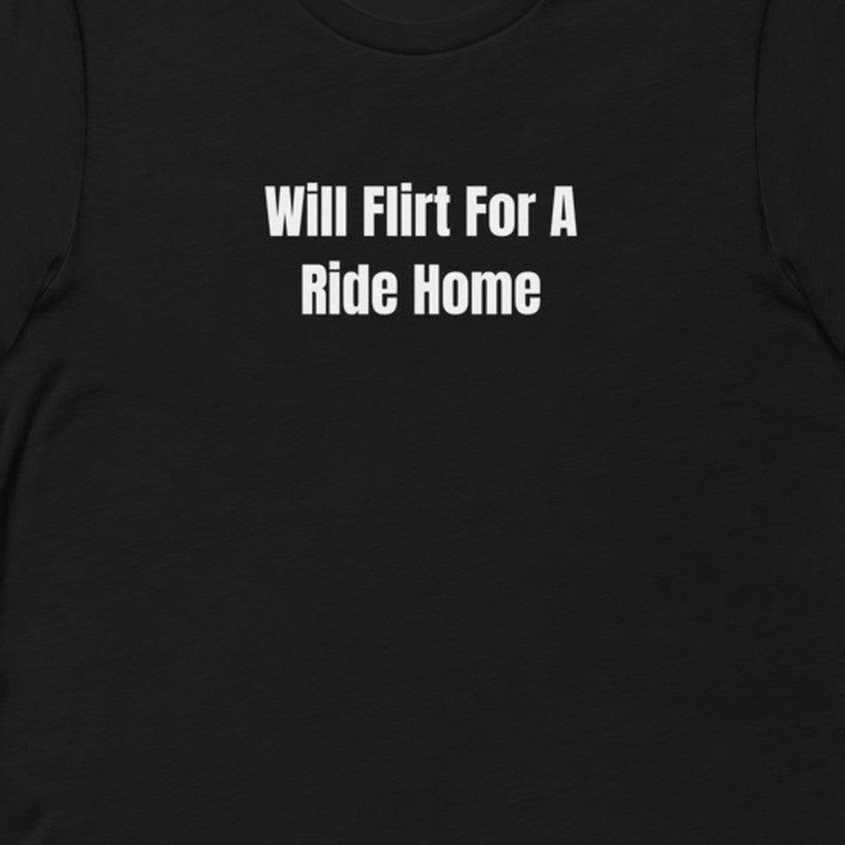 Will Flirt For A Ride Home - Night Shift Delinquents t-shirt