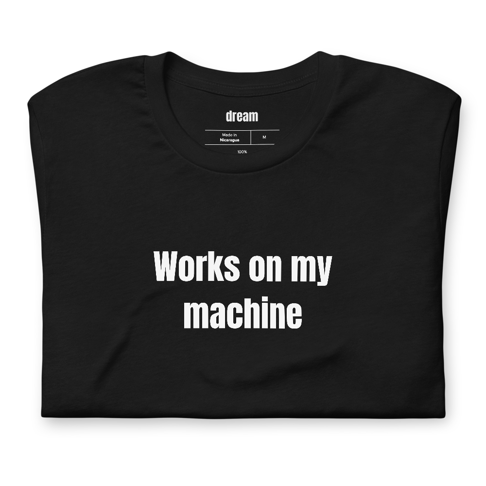Works on my machine
