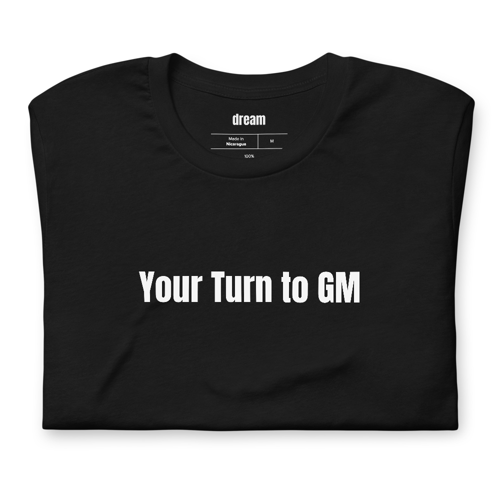 Your Turn to GM